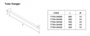 Gondola Shelving Accessories Tube Hanger,gondola unit, gondola display